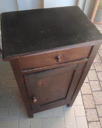 Comodino antico in legno