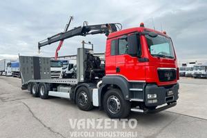 MAN TGS 35.360 4 ASSI CARRELLONE/PIANALE GRU HIAB 