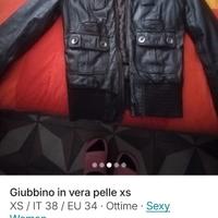 Giacca in vera pelle