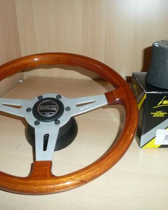 Volante in legno e mozzo per FIAT  LANCIA