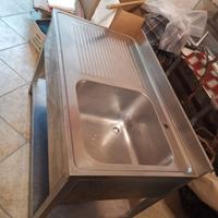 Lavello 1 Vasca in Alluminio 120x70