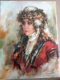 Dipinto olio su tela cm 40x30x2  ELVIRE