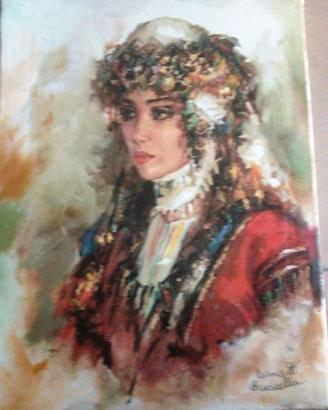 Dipinto olio su tela cm 40x30x2  ELVIRE