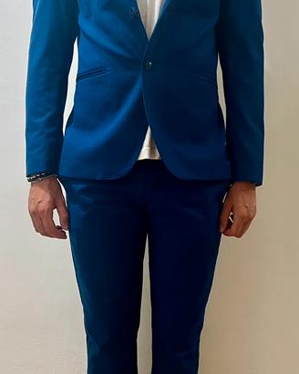 Completo uomo Eddicott blu slim fit – Taglia 48