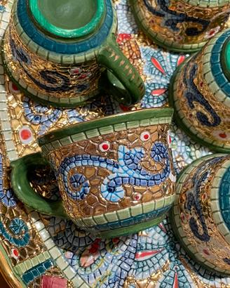 Raro Servizio Caffè Deruta "Bizantino"