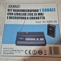 KIT RADIOMICROFONO 1 CANALE 209,15 MH