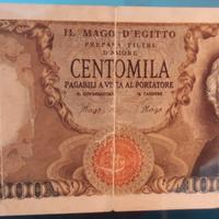 Banconota pubb. anni 70,"Il Mago d'Egitto"