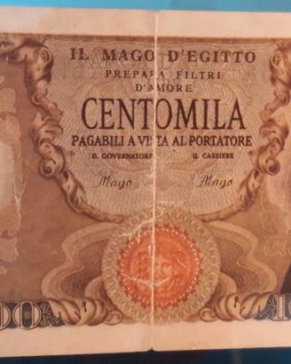 Banconota pubb. anni 70,"Il Mago d'Egitto"