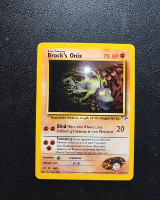 Brock Onix Ecc++  Carte Pokemon 