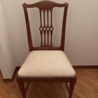 6 sedie antiche senesi metà ‘700