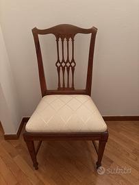 6 sedie antiche senesi metà ‘700