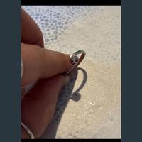 Anello oro bianco 9k