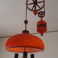 Lampadario Vintage con contrappeso