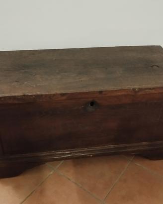 cassapanca antica  legno noce 