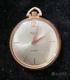 Orologio da tasca Avia laminato Oro Swiss Made