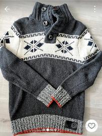 Superdry maglione lana tg L zip 27E