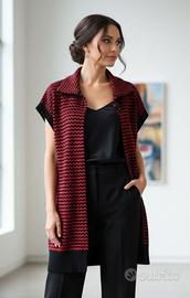 cardigan smanicato 