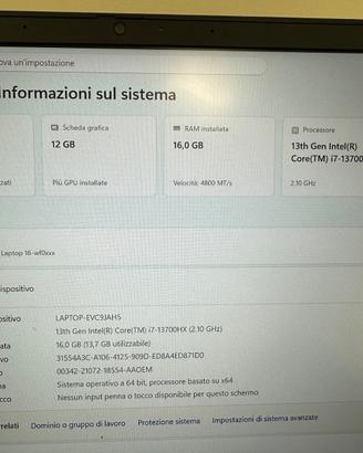 Pc portatile