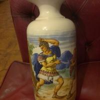 vaso in terracotta dipinta anni 50 