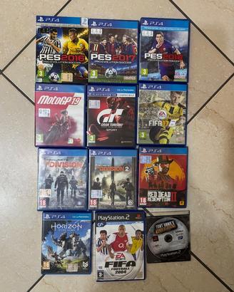 Giochi PS4-Ps2 con scatola e libretti