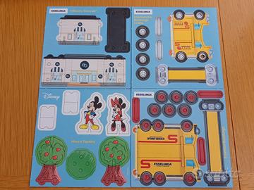  topolino esselunga card da costruire 