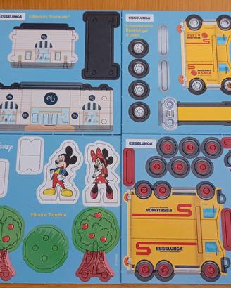  topolino esselunga card da costruire 