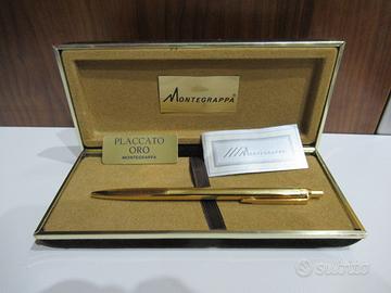 MONTEGRAPPA penna a sfera gold plated, funzionante