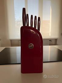 Ceppo Berkel con set coltelli completo e originale
