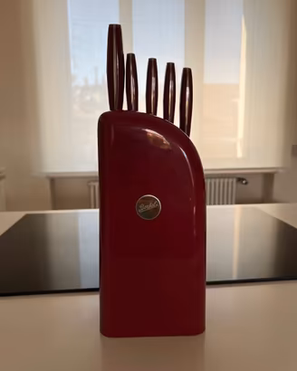 Ceppo Berkel con set coltelli completo e originale