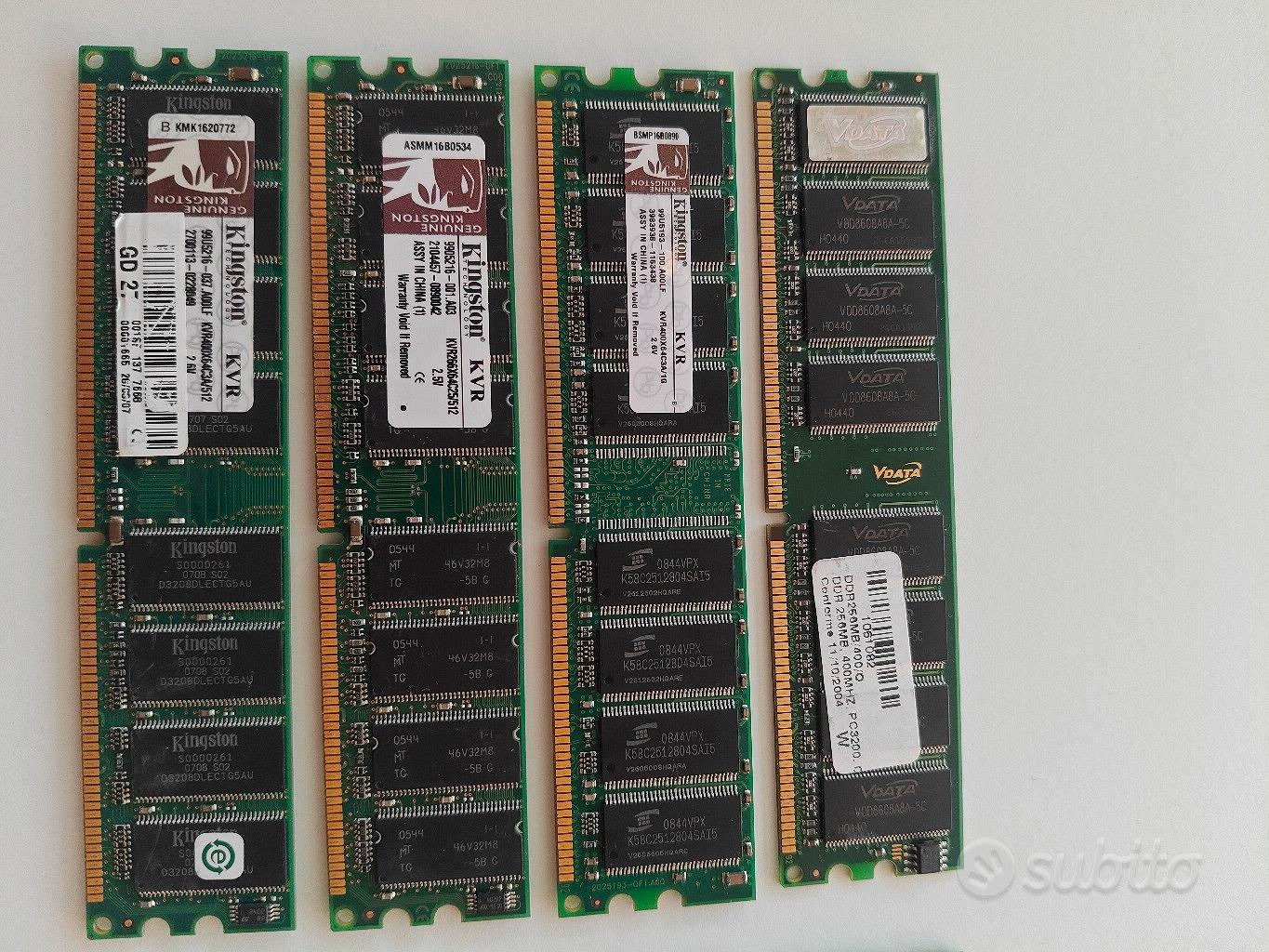 BANCHI RAM DDR KINGSTON KVR E DDR2 - Informatica In vendita a Venezia
