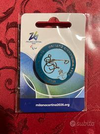 Spilla para wheelchair curling Milano Cortina