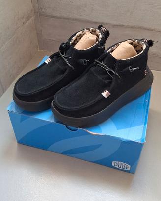 Scarpe Hey Dude mod. Wendy Peak Hi Suede black
