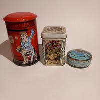 3 scatoline in latta da collezione