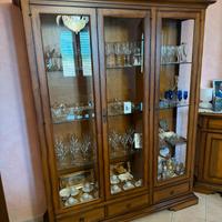 Vetrina in legno massiccio arte povera