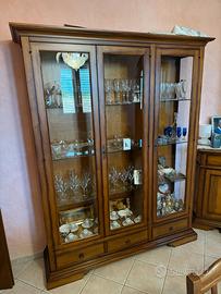 Vetrina in legno massiccio arte povera