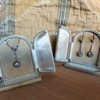 parure diamanti fine anni 20 in filigrana 