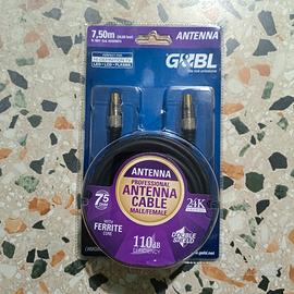 Cavo Antenna TV Professionale G&BL 7,5m - 110dB Or