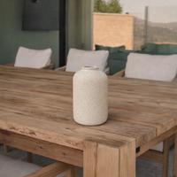 Vaso decorativo effetto pietra beige