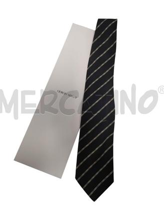CRAVATTA GIORGIO ARMANI NERO RIGHE