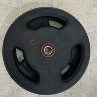 Coppia di dischi gommati da 20 kg