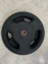 Coppia di dischi gommati da 20 kg