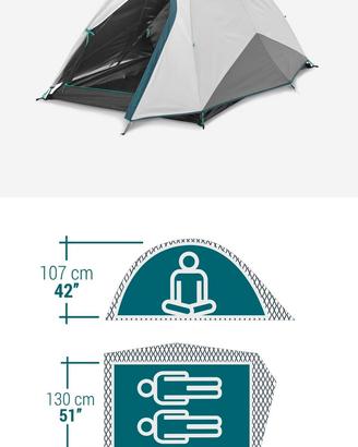 TENDA MH100 FRESH&BLACK 2 posti QUECHUA