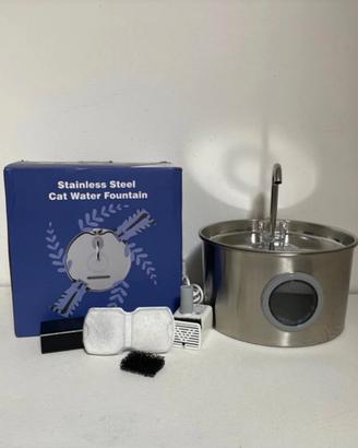 Fontana Automatica Gatto 2.2 litri  Acciaio inox 