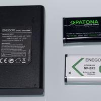 Batteria NP-BX1 Patona Prem. + Enegon + caricabatt