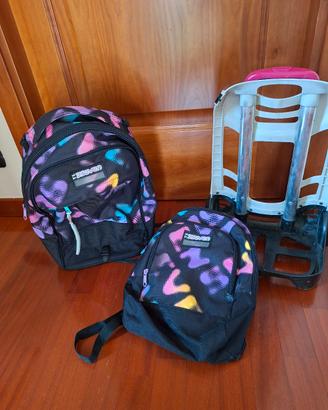 Zaino double Seven con carrellino