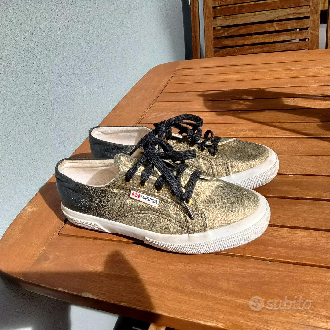 Scarpe superga oro e nero 37 Abbigliamento e Accessori In