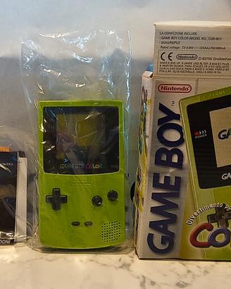 Game Boy Color LIME 9 Giochi Scatola PAL-ITA