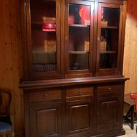 Mobile vetrina in legno massello