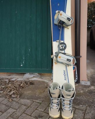 tavola da snow con scarponcini 