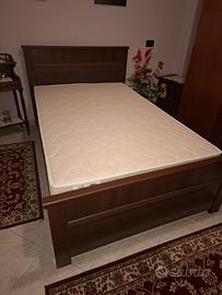 Letto 1 piazza e mezza con materasso